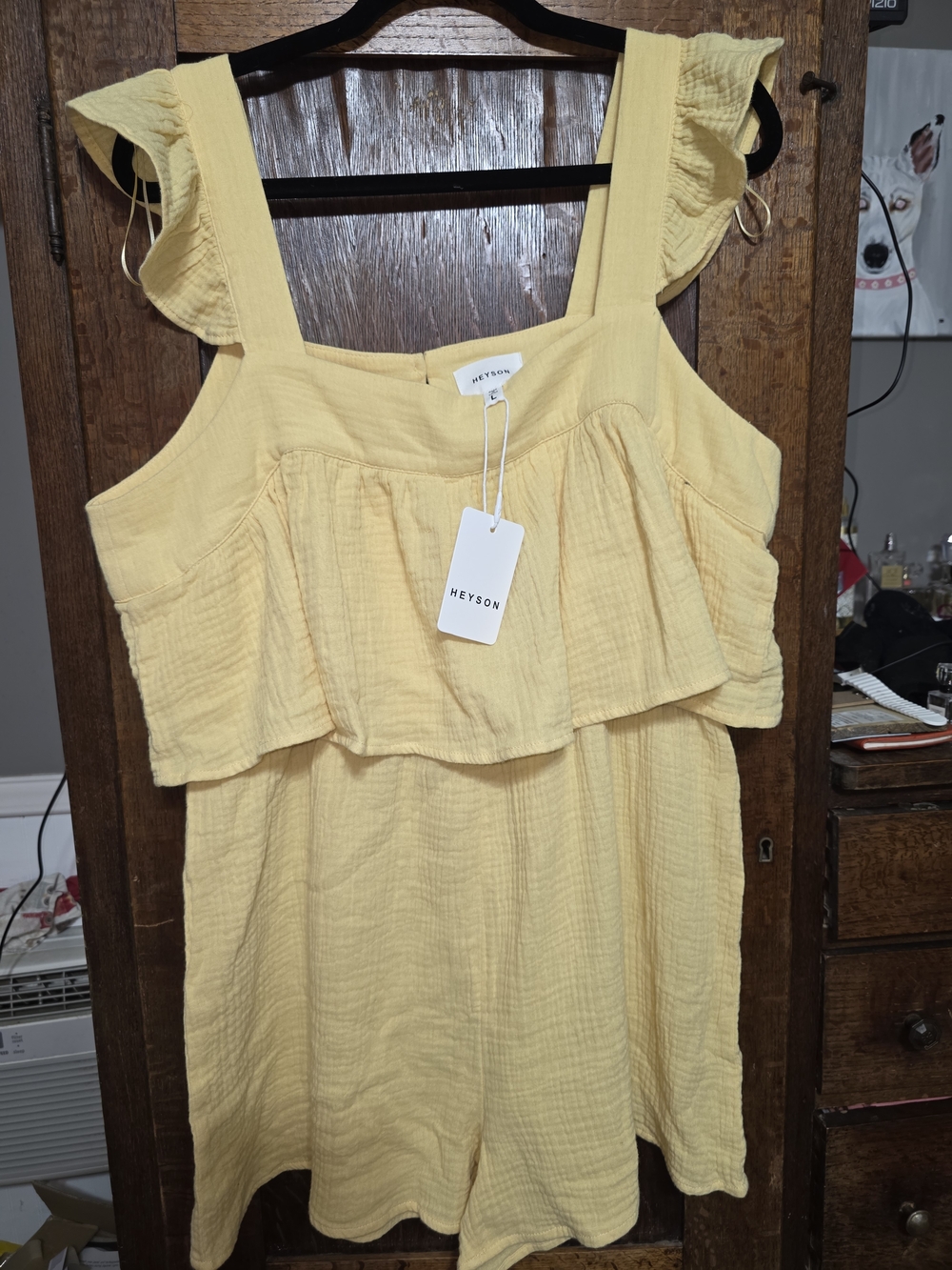 Sunny Yellow Ruffle Tank Top